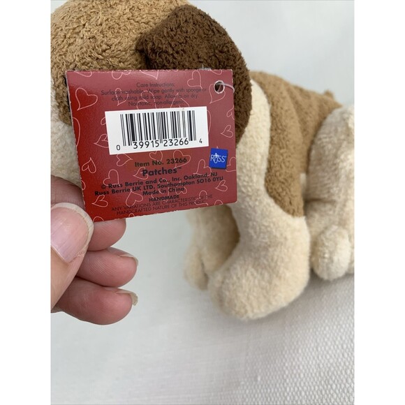 Russ Luv Pets “Patches” the St. Bernard Puppy Dog Beanbag 6” Plush Toy With Tags - Picture 8 of 9